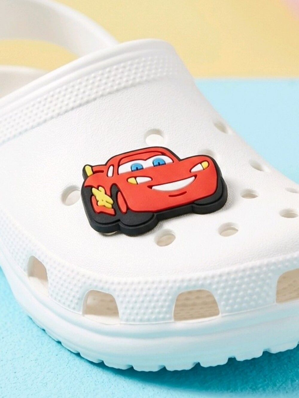 Lightning McQueen Croc Charm Disney Cars Red Race Car Jibbitz Style Kids Cartoon